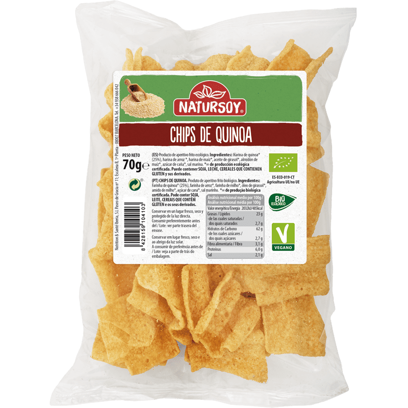 CHIPS QUINOA - 70GR NATURSOY aloe