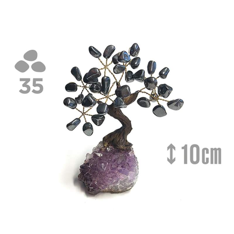 ARBOL HEMATITE 10CM 35 PIEDRAS aloe